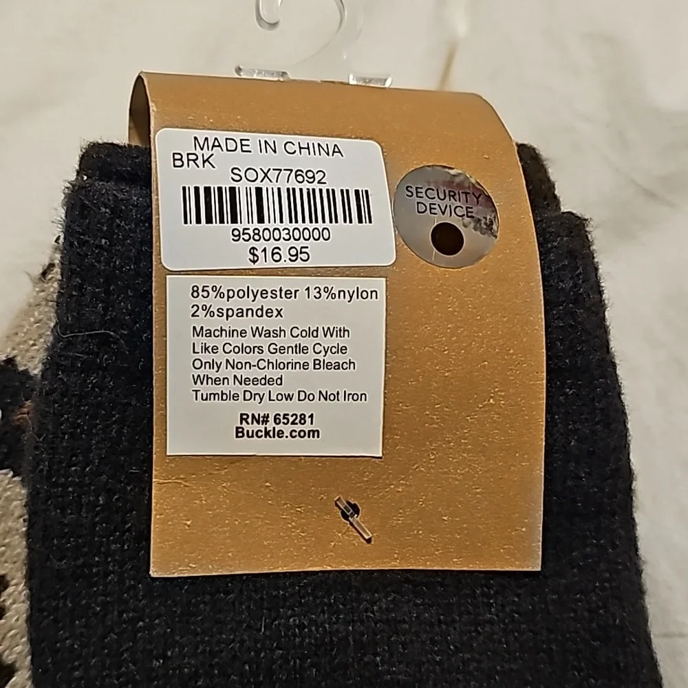 Womens 2 pack BKE socks. Black and Leopard. Super soft